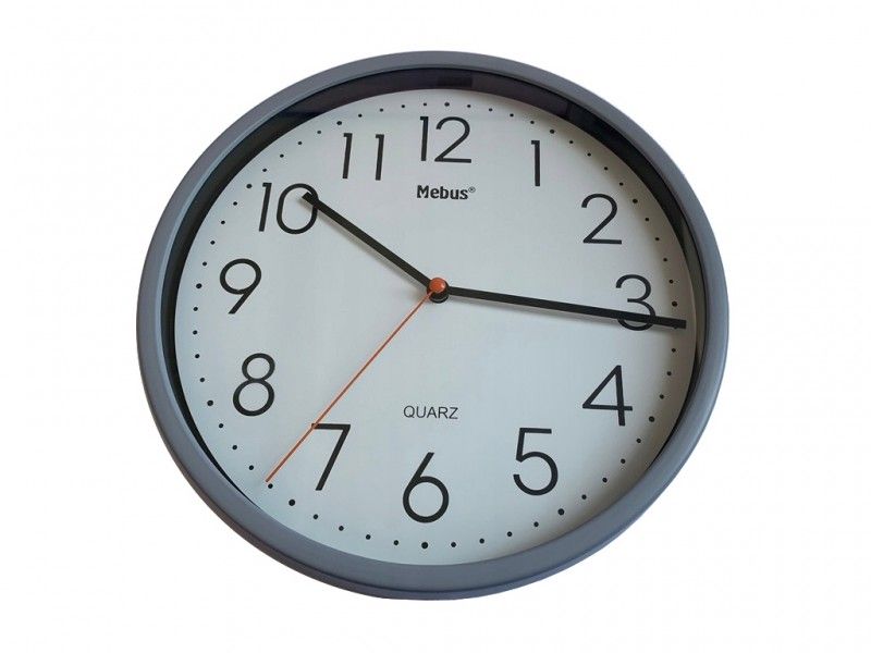Zegar ścienny Mebus H366-GY 25cm szary - Foto1
