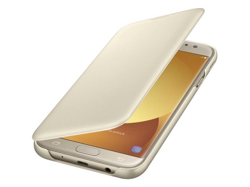 Etui Samsung Wallet Cover Galaxy J7 (2017) Gold - Foto1