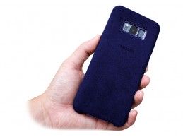 Etui Samsung Galaxy S8 Plus Alcantara Cover Blue - Foto5