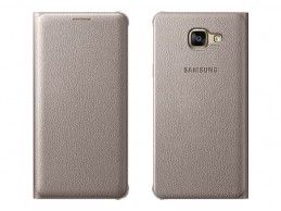 Etui Samsung Flip Wallet Galaxy A5 (2016) Gold - Foto3