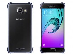 Etui Samsung Galaxy A3 (2016) Clear Cover Black/Blue - Foto3
