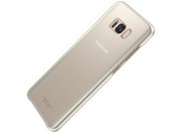 Etui Samsung Galaxy S8 Plus Clear Cover Gold - Foto1
