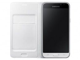 Etui Samsung Galaxy J3 (2016) Flip Wallet Cover White - Foto2