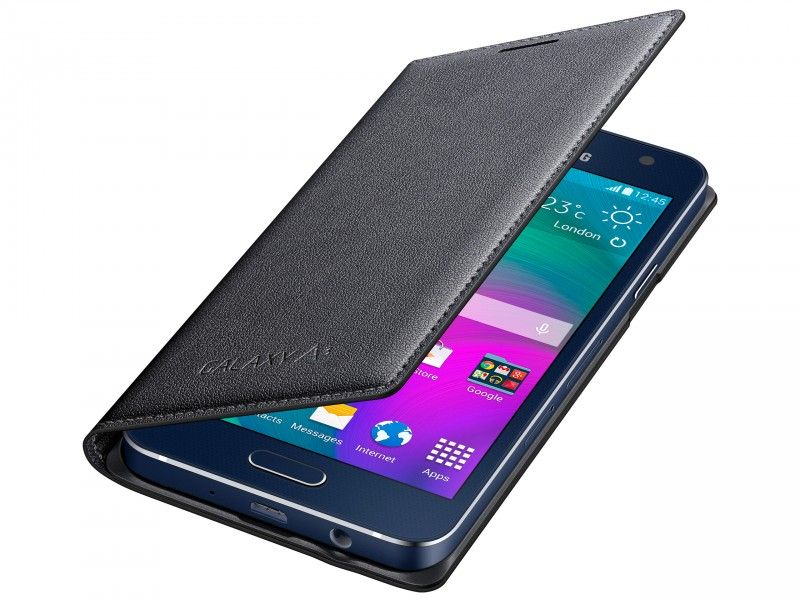 Etui Samsung Galaxy A3 Flip Cover Charcoal Black - Foto1