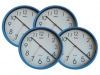 4 szt. zegar ścienny Mebus H366-BU 25cm niebieski - Foto1
