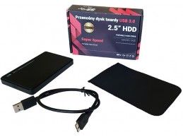 Dysk zewnętrzny HDD USB 3.0 750GB Black Box - Foto3