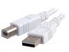 Kabel USB 2.0 A-B 1,8m white - Foto1