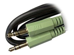 Kabel audio AUX HP mini-jack mini-jack 3,5mm dł. 1,8m - Foto2