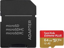 SanDisk Extreme PLUS microSDXC 64GB A2 V30 170MB/s - Foto3