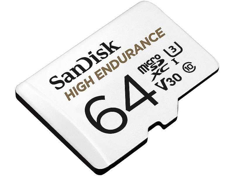 SanDisk High Endurance 64GB Class3 V30 microSDXC 100MB/s - Foto1