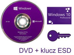 Windows 10 PRO 64bit DVD + KLUCZ ESD - Foto1