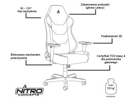 Fotel gamingowy Nitro Concepts X1000 Stealth Black - Foto10