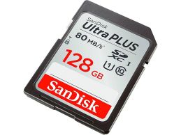 SanDisk Ultra PLUS 128GB SDXC C10 U1 - Foto1