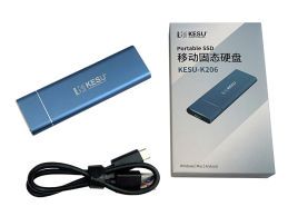 Dysk przenośny SSD M.2 USB-C 512GB KESU K206 Blue - Foto3