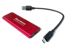 Dysk przenośny SSD M.2 USB-C 512GB MaxMem Red - Foto4
