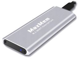 Dysk przenośny SSD M.2 USB-C 512GB MaxMem Silver - Foto3