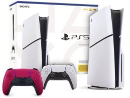 Konsola SONY PlayStation 5 Slim Blu-Ray 2x kontroler biały i malinowy