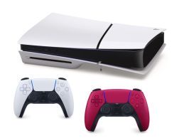 Konsola SONY PlayStation 5 Slim Blu-Ray 2x kontroler biały i malinowy - Foto2