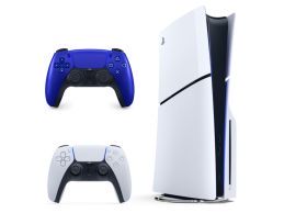 Konsola SONY PlayStation 5 Slim Blu-Ray 2x kontroler biały i niebieski - Foto4