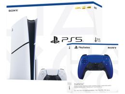 Konsola SONY PlayStation 5 Slim Blu-Ray 2x kontroler biały i niebieski - Foto7